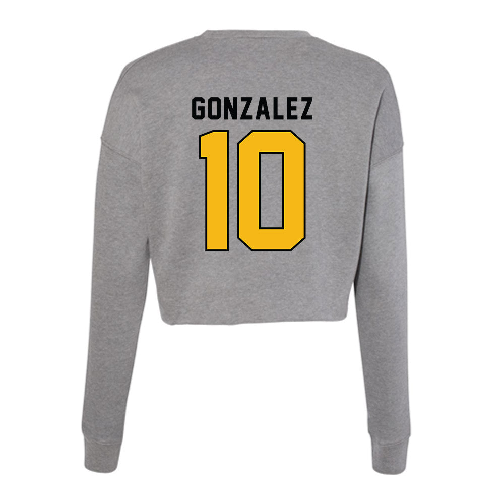 Idaho - NCAA Men's Basketball : Kristian Gonzalez - Women's Cropped Crew Fleece-1