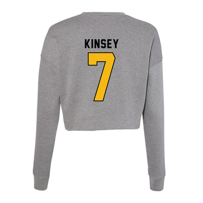Idaho - NCAA Football : Aaron Kinsey - Women's Cropped Crew Fleece-1