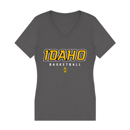 Idaho - NCAA Men's Basketball : Talon Jenkins - Women's V-Neck T-Shirt-0