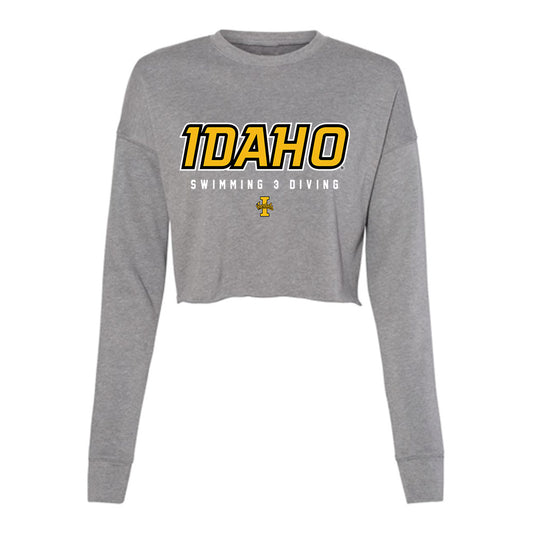 Idaho - NCAA Women's Swimming & Diving : Madison Williams - Women's Cropped Crew Fleece-0