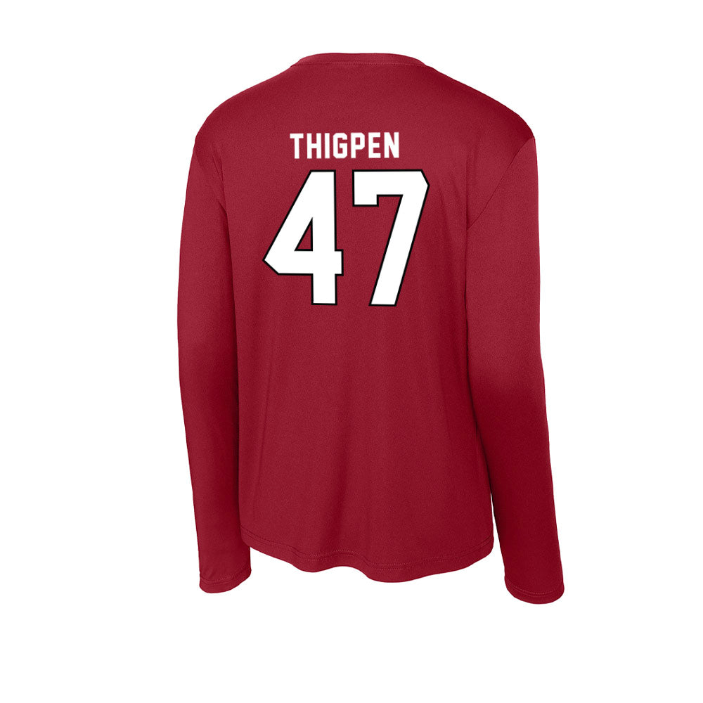 Troy - NCAA Baseball : Noah Thigpen - Activewear Long Sleeve T-Shirt-1