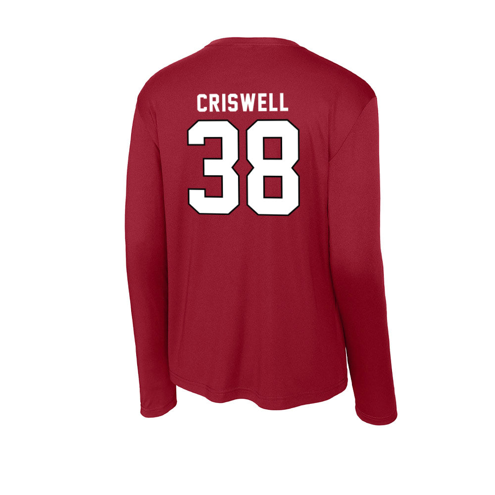 Troy - NCAA Baseball : Nate Criswell - Activewear Long Sleeve T-Shirt-1