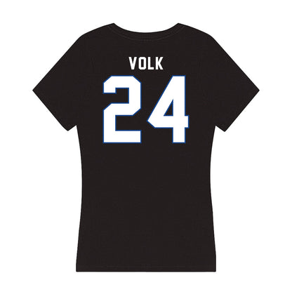 Grand Valley - NCAA Women's Lacrosse : Lauren Volk - Women's V-Neck T-Shirt-1