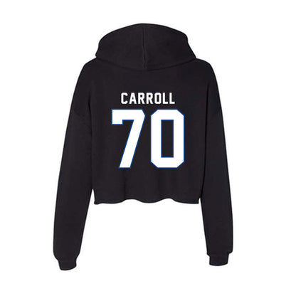 Grand Valley - NCAA Football : Garrett Carroll - Women's Crop Fleece Hoodie-1