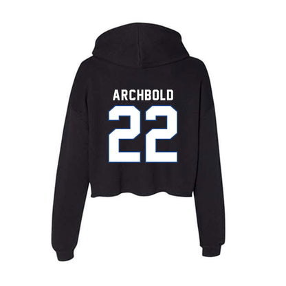 Grand Valley - NCAA Football : Jake Archbold - Women's Crop Fleece Hoodie-1