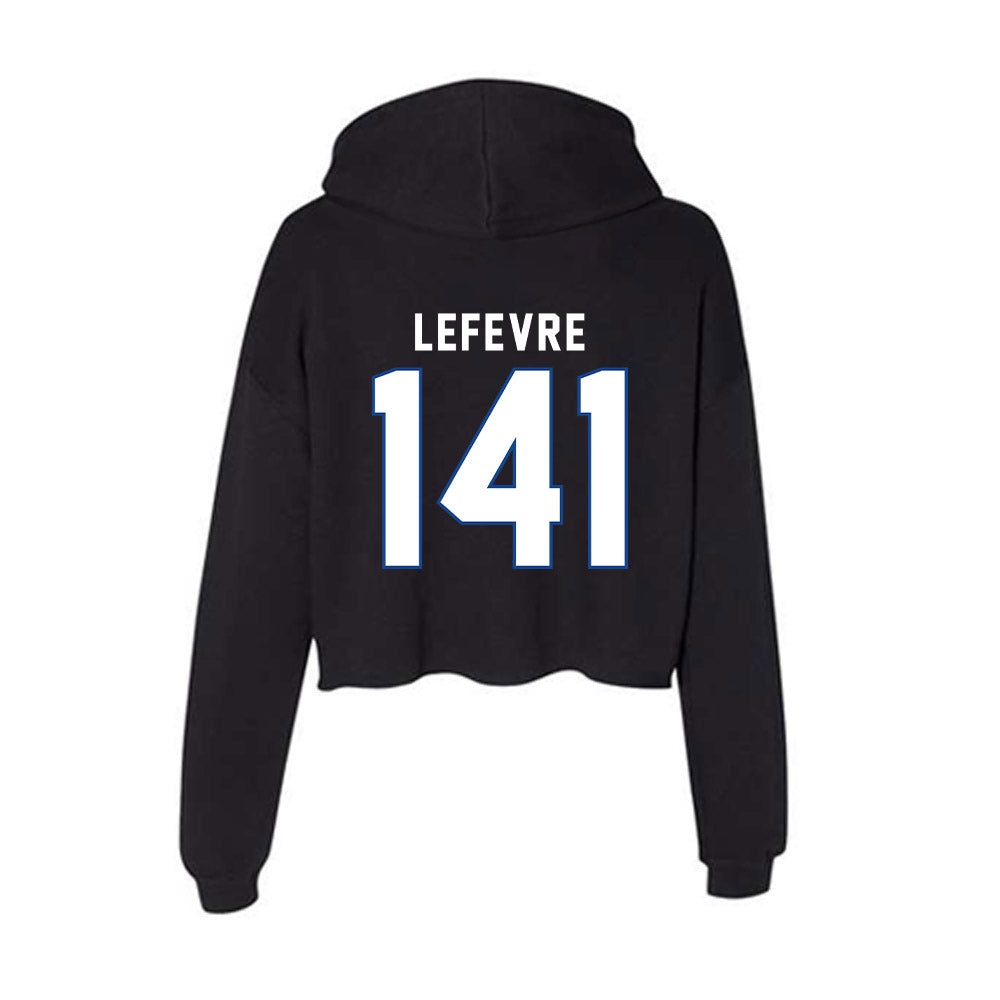Grand Valley - NCAA Wrestling : Preston Lefevre - Women's Crop Fleece Hoodie-1