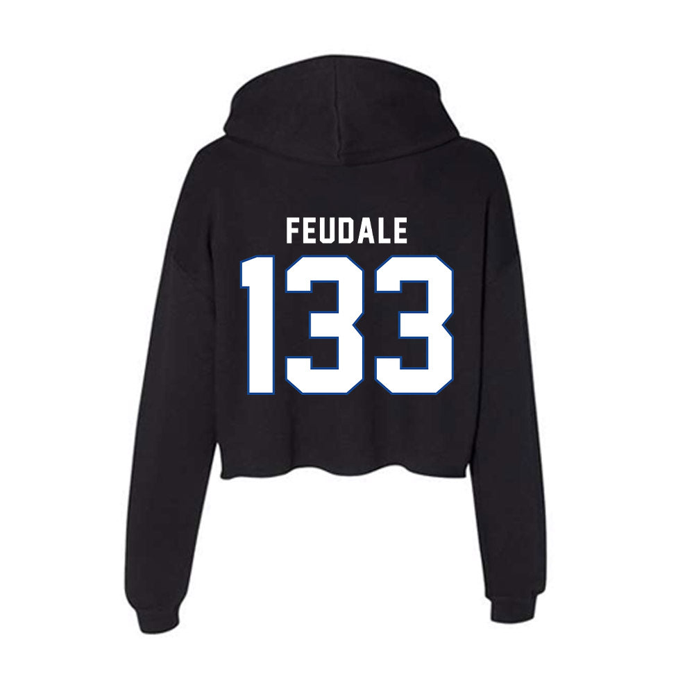 Grand Valley - NCAA Wrestling : Mason Feudale - Women's Crop Fleece Hoodie-1