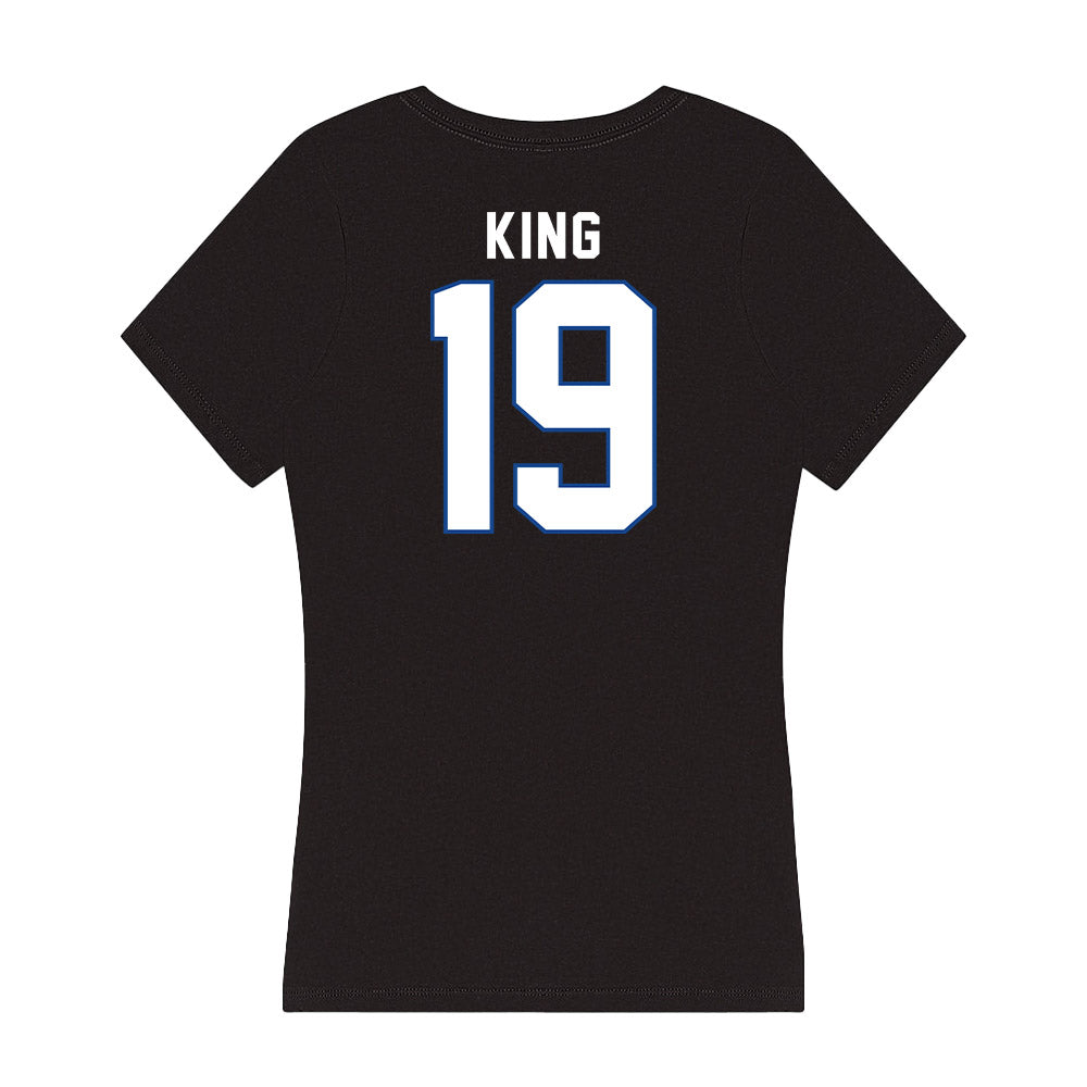 Grand Valley - NCAA Baseball : Colton King - Women's V-Neck T-Shirt-1