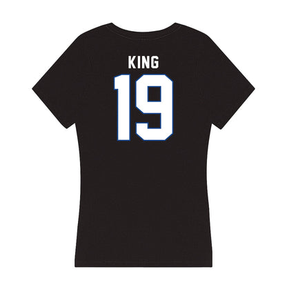 Grand Valley - NCAA Baseball : Colton King - Women's V-Neck T-Shirt-1