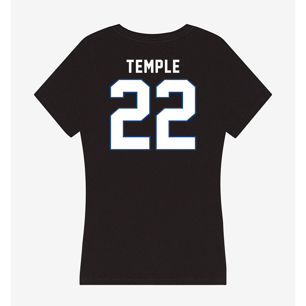 Grand Valley - NCAA Football : Troy Temple - Women's V-Neck T-Shirt-1