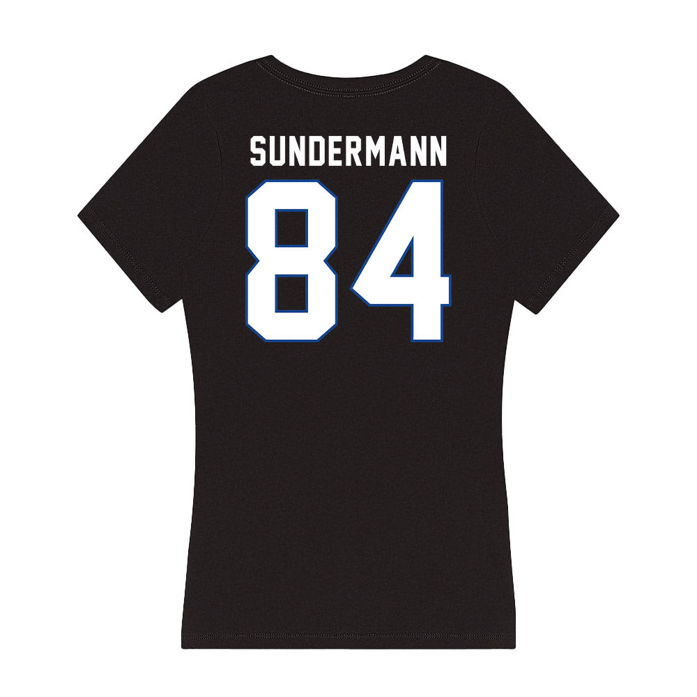 Grand Valley - NCAA Football : Evan Sundermann - Women's V-Neck T-Shirt-1