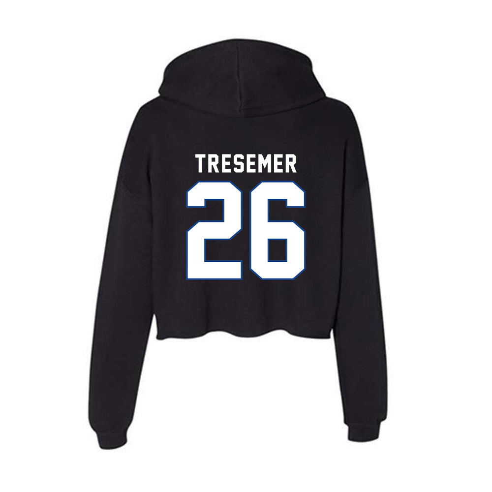 Grand Valley - NCAA Baseball : Tanner Tresemer - Women's Crop Fleece Hoodie-1