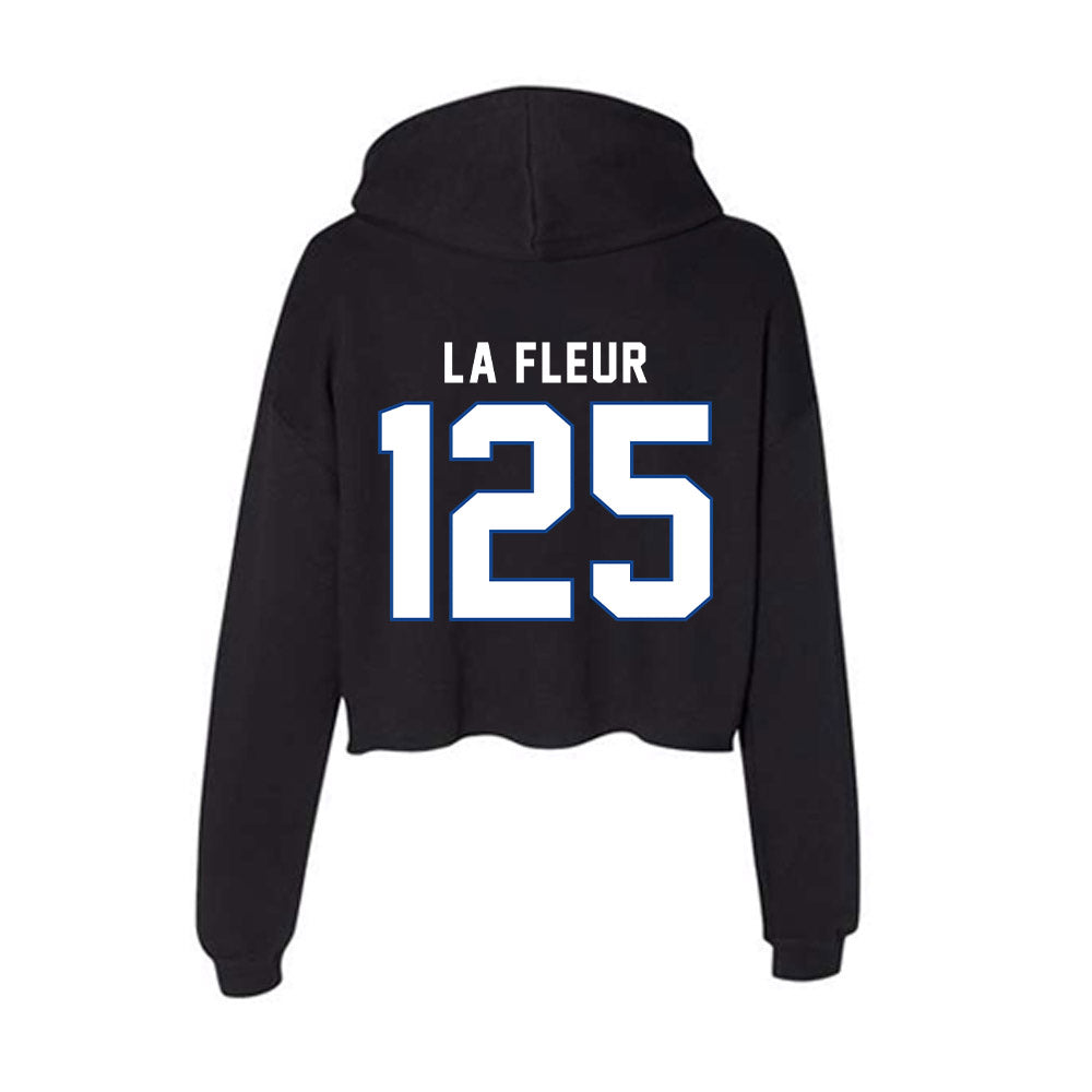 Grand Valley - NCAA Wrestling : Brice La Fleur - Women's Crop Fleece Hoodie-1