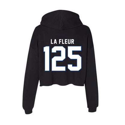 Grand Valley - NCAA Wrestling : Brice La Fleur - Women's Crop Fleece Hoodie-1