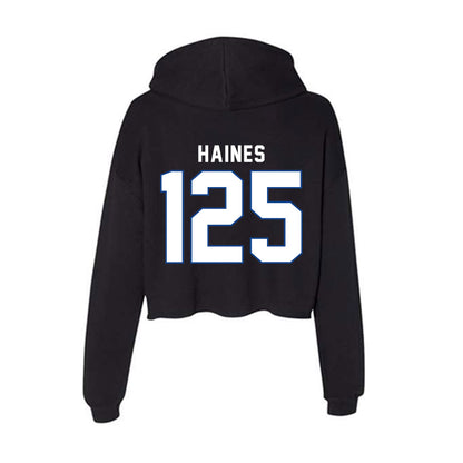 Grand Valley - NCAA Wrestling : Mason Haines - Women's Crop Fleece Hoodie-1