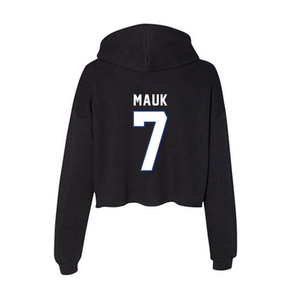 Grand Valley - NCAA Softball : Jasmine Mauk - Women's Crop Fleece Hoodie-1