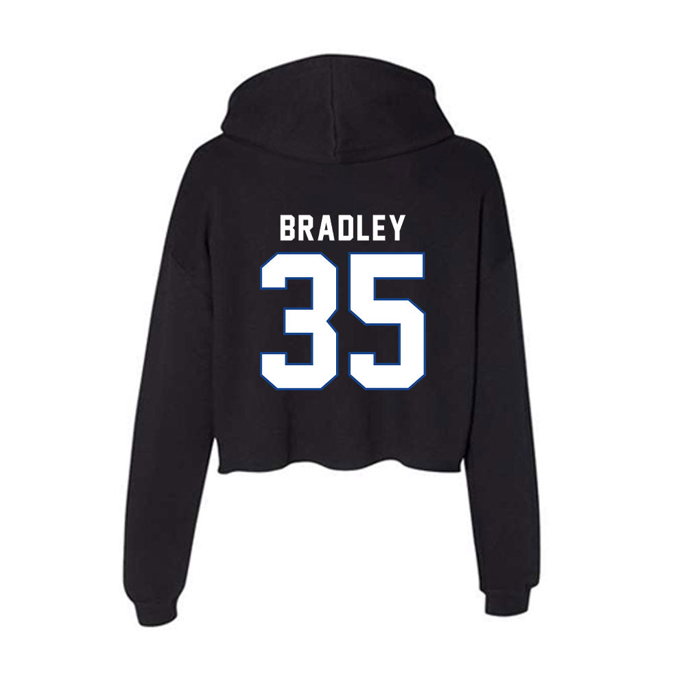 Grand Valley - NCAA Baseball : Collin Bradley - Women's Crop Fleece Hoodie-1