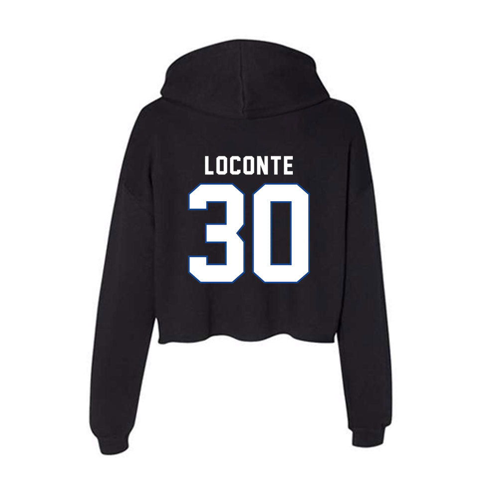 Grand Valley - NCAA Baseball : Jack LoConte - Women's Crop Fleece Hoodie-1