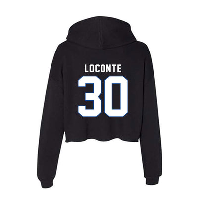 Grand Valley - NCAA Baseball : Jack LoConte - Women's Crop Fleece Hoodie-1