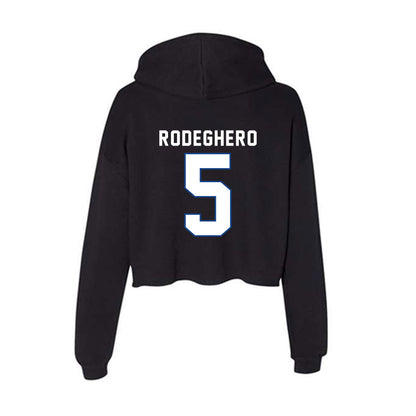 Grand Valley - NCAA Women's Volleyball : Taelynn Rodeghero - Classic Shersey Women's Crop Fleece Hooded Sweatshirt-1