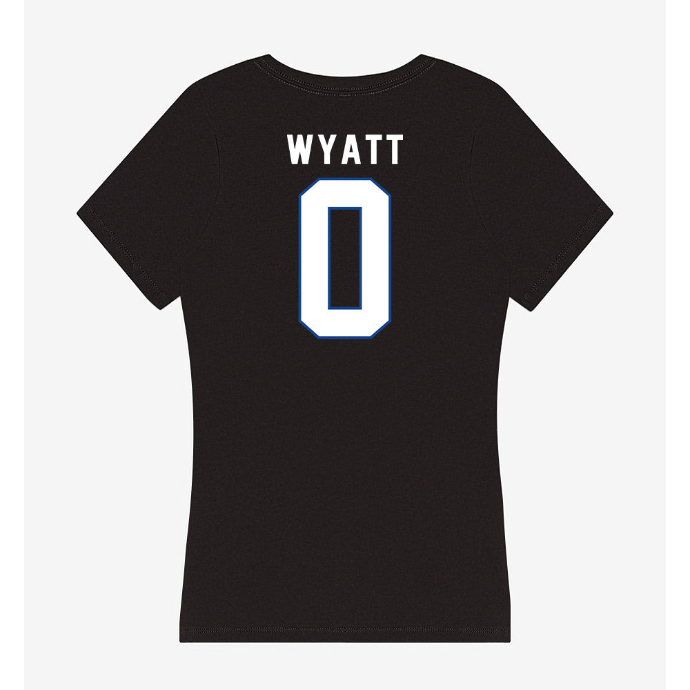 Grand Valley - NCAA Football : Torian Wyatt - Women's V-Neck T-Shirt-1