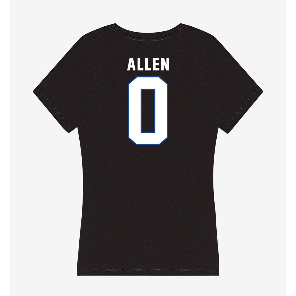 Grand Valley - NCAA Men's Basketball : Antaune Allen - Women's V-Neck T-Shirt-1