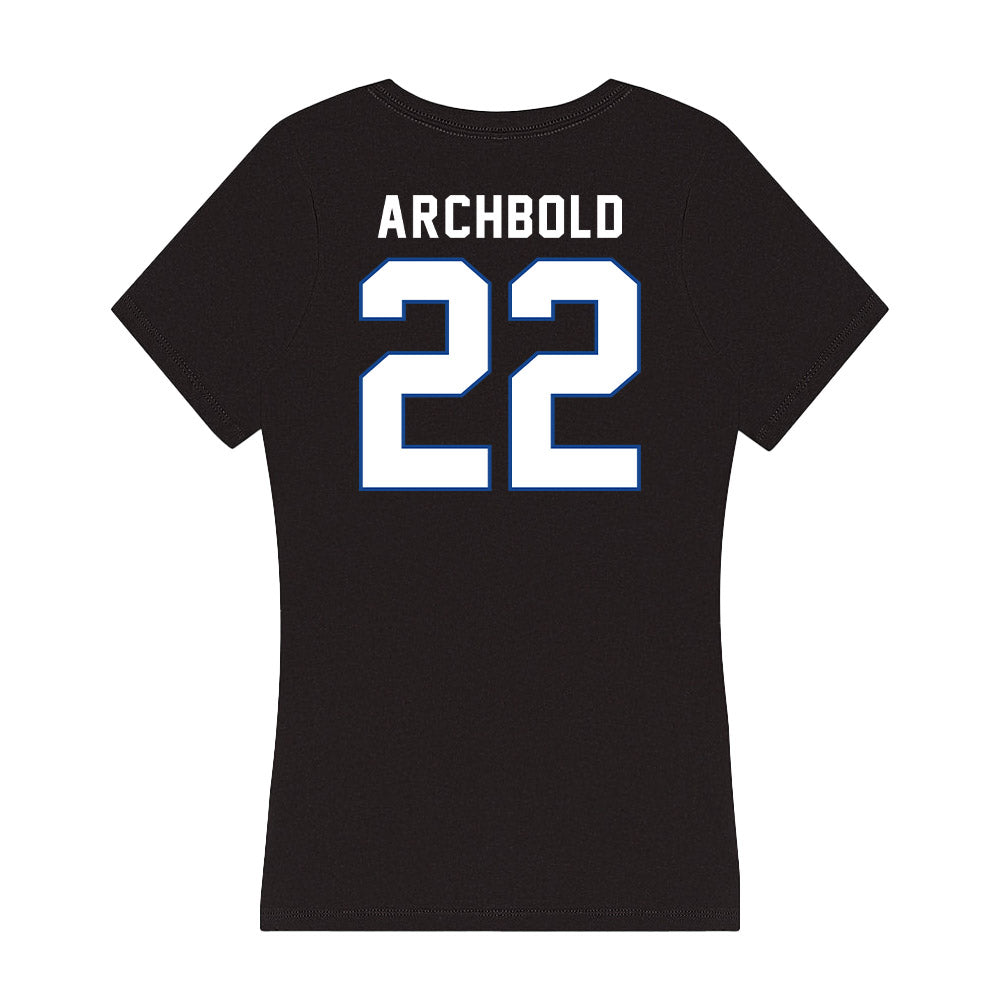 Grand Valley - NCAA Football : Jake Archbold - Women's V-Neck T-Shirt-1