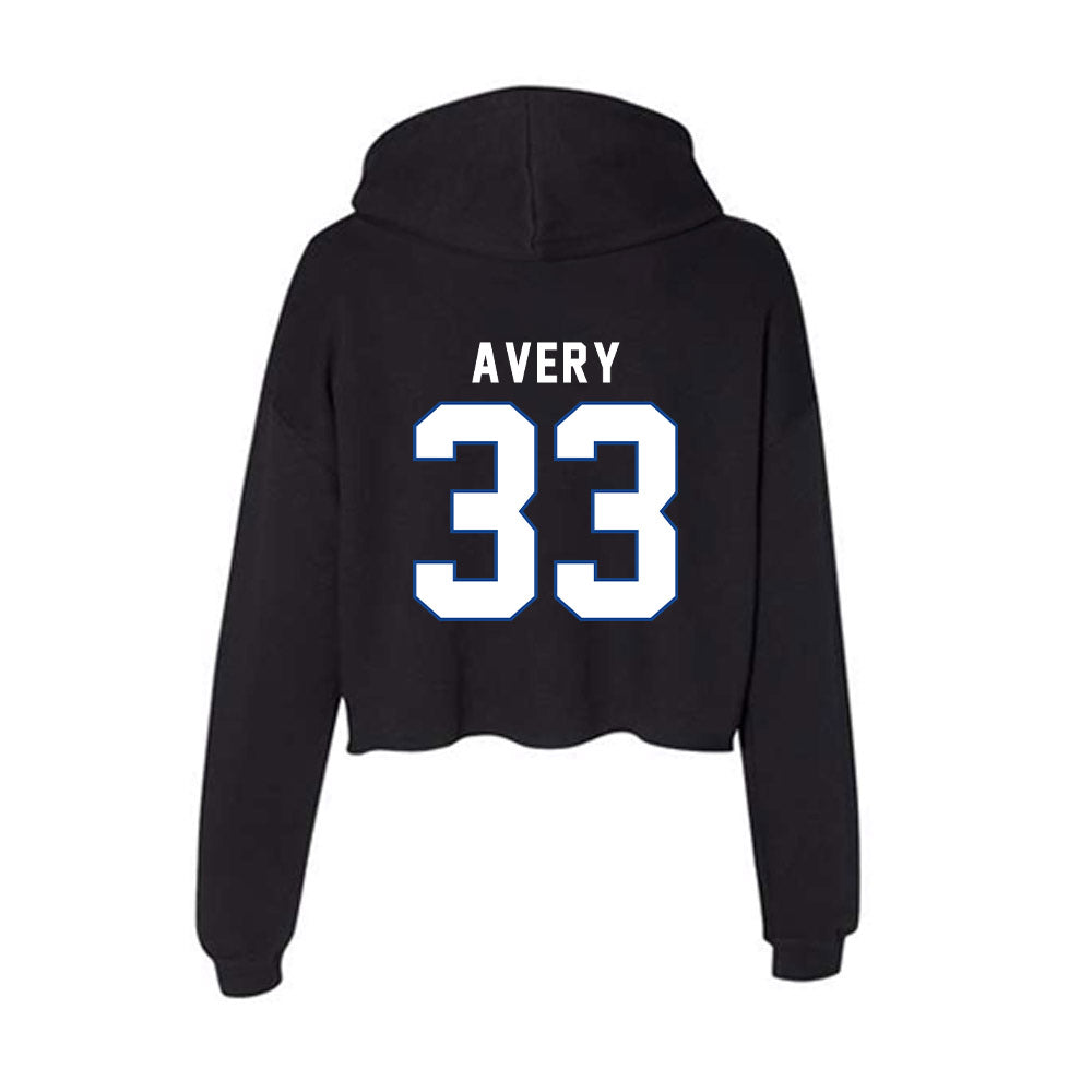 Grand Valley - NCAA Baseball : Owen Avery - Women's Crop Fleece Hoodie-1