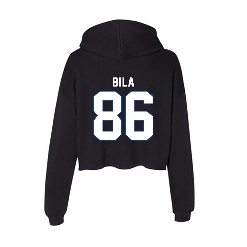 Grand Valley - NCAA Football : Colton Bila - Women's Crop Fleece Hoodie-1