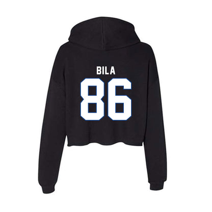 Grand Valley - NCAA Football : Colton Bila - Women's Crop Fleece Hoodie-1
