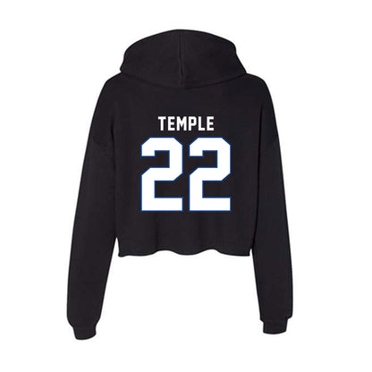 Grand Valley - NCAA Football : Troy Temple - Women's Crop Fleece Hoodie-1