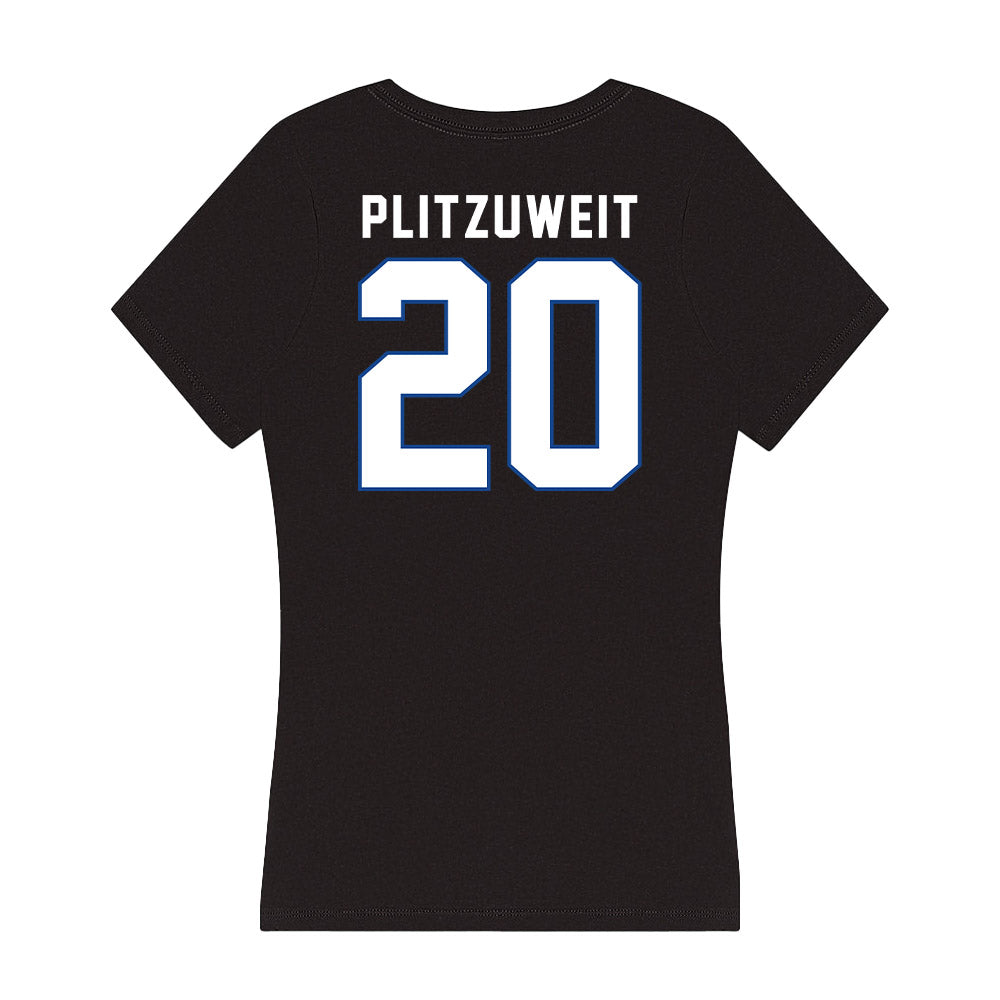 Grand Valley - NCAA Women's Basketball : Lexi Plitzuweit - Women's V-Neck T-Shirt-1