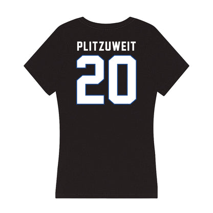 Grand Valley - NCAA Women's Basketball : Lexi Plitzuweit - Women's V-Neck T-Shirt-1