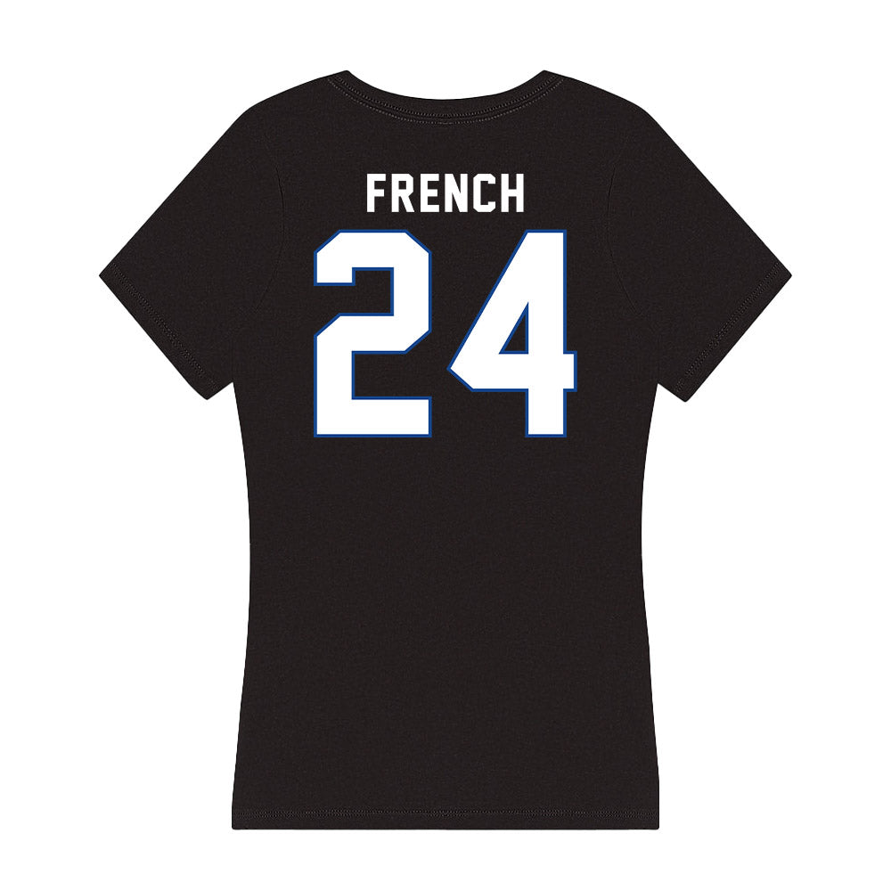 Grand Valley - NCAA Women's Soccer : Alli French - Women's V-Neck T-Shirt-1