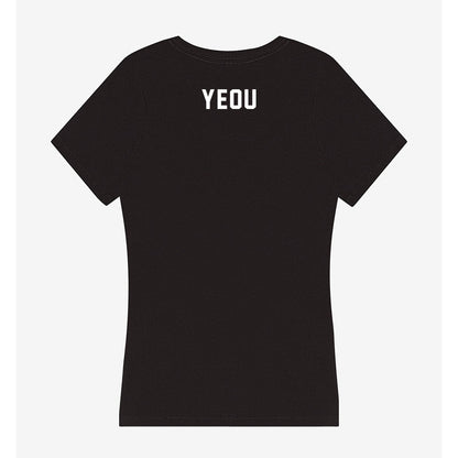Grand Valley - NCAA Men's Swimming & Diving : Jason Yeou - Women's V-Neck T-Shirt-1