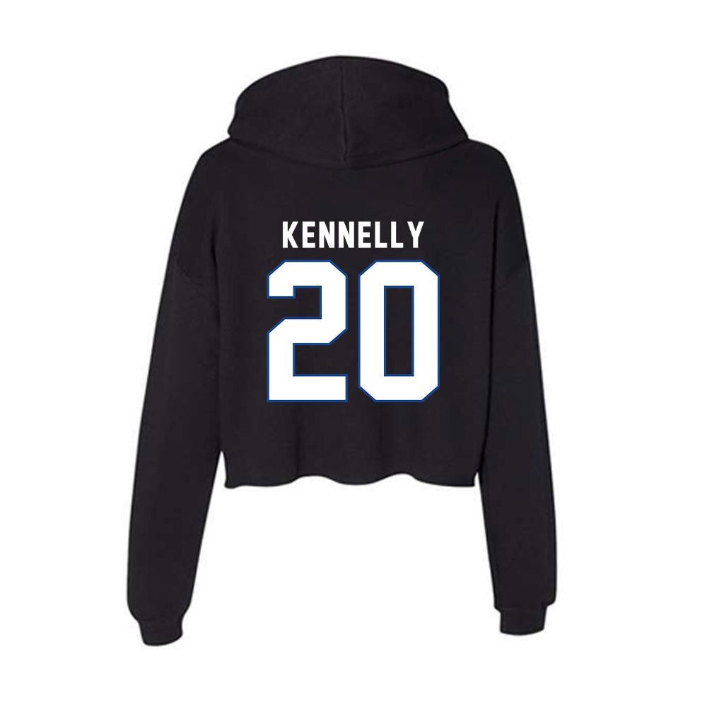 Grand Valley - NCAA Football : Ian Kennelly - Women's Crop Fleece Hoodie-1