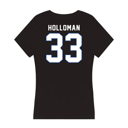 Grand Valley - NCAA Football : David Holloman - Women's V-Neck T-Shirt-1