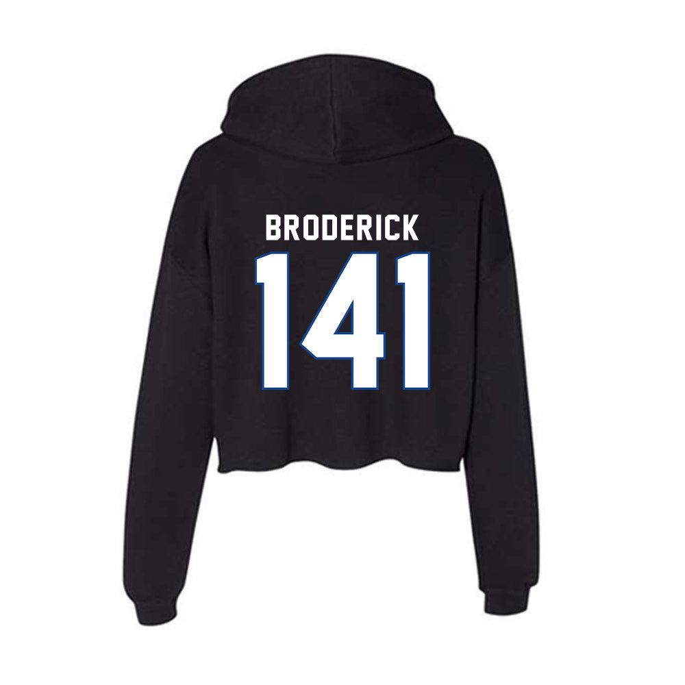 Grand Valley - NCAA Wrestling : Braden Broderick - Women's Crop Fleece Hoodie-1