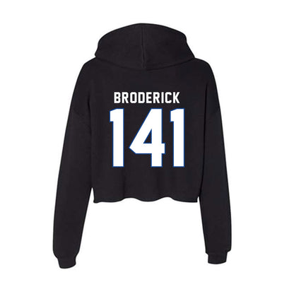 Grand Valley - NCAA Wrestling : Braden Broderick - Women's Crop Fleece Hoodie-1