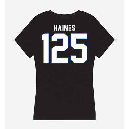 Grand Valley - NCAA Wrestling : Mason Haines - Women's V-Neck T-Shirt-1