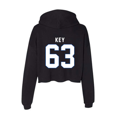 Grand Valley - NCAA Football : Breon Key - Women's Crop Fleece Hoodie-1
