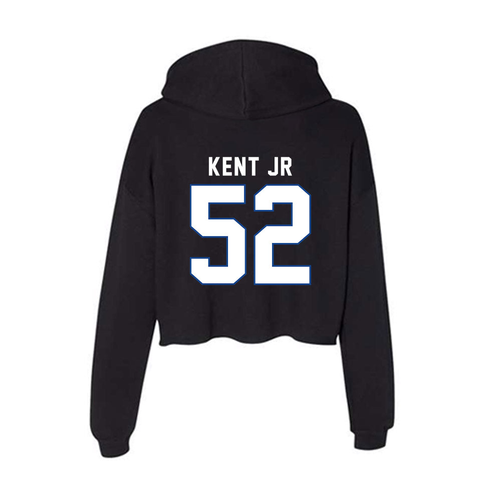 Grand Valley - NCAA Football : James Kent Jr - Women's Crop Fleece Hoodie-1