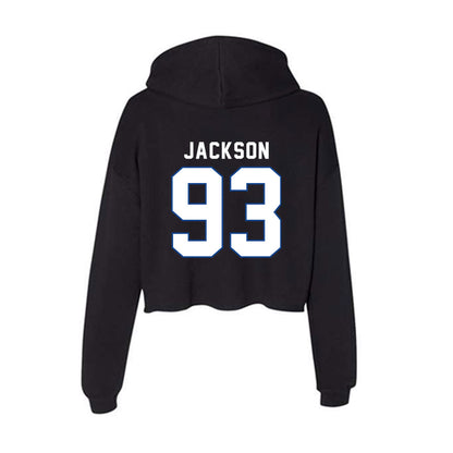 Grand Valley - NCAA Football : Ronald Jackson - Women's Crop Fleece Hoodie-1