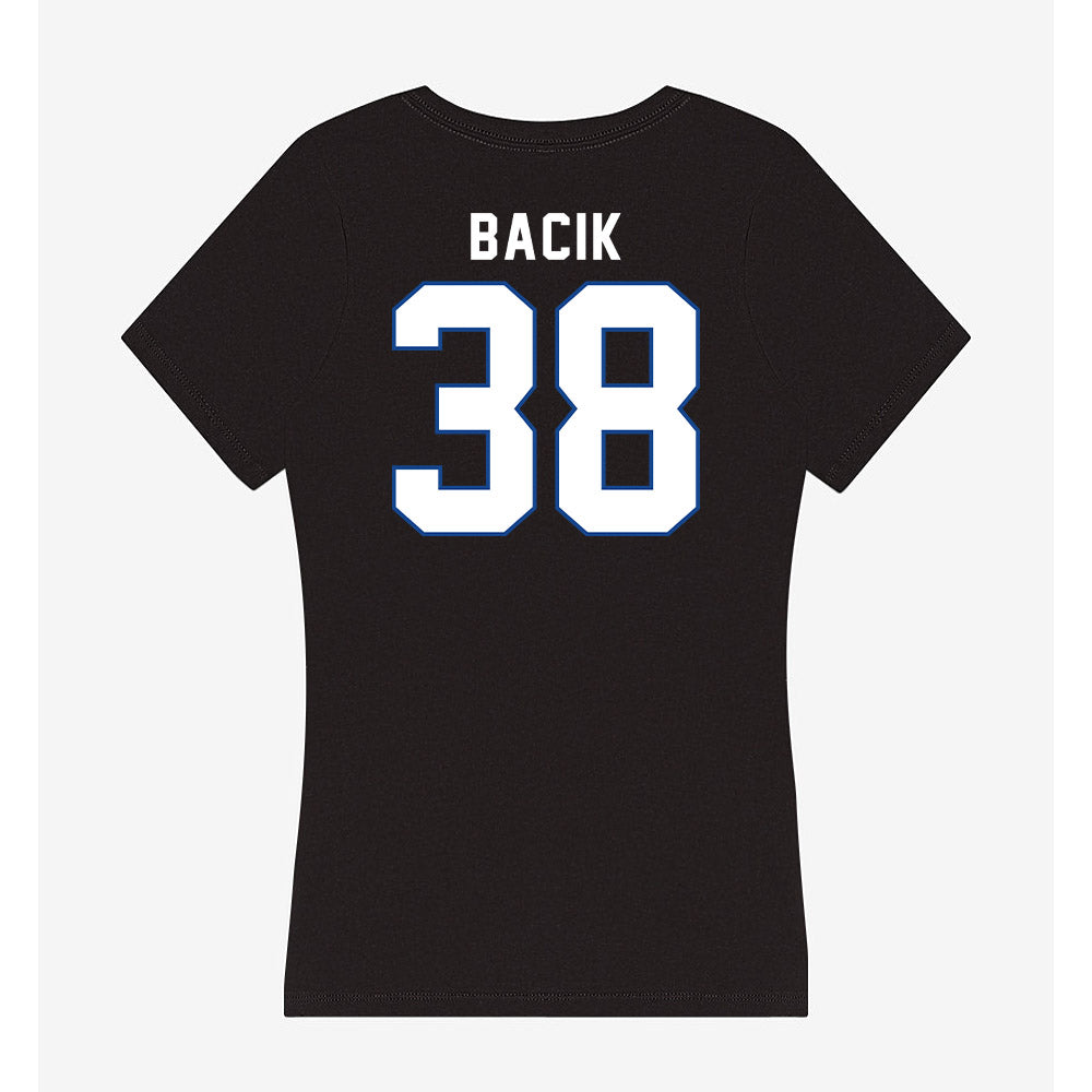 Grand Valley - NCAA Football : Mathew Bacik - Women's V-Neck T-Shirt-1