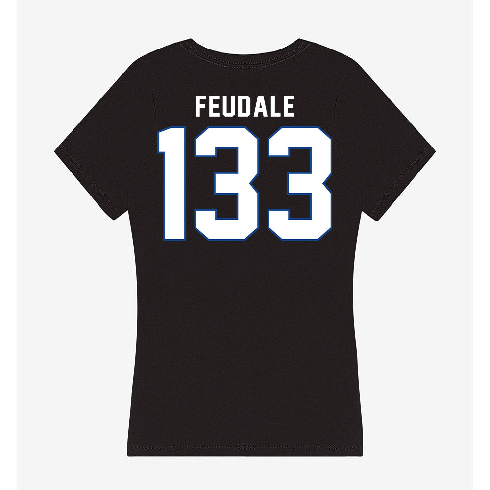 Grand Valley - NCAA Wrestling : Mason Feudale - Women's V-Neck T-Shirt-1
