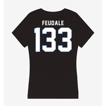Grand Valley - NCAA Wrestling : Mason Feudale - Women's V-Neck T-Shirt-1