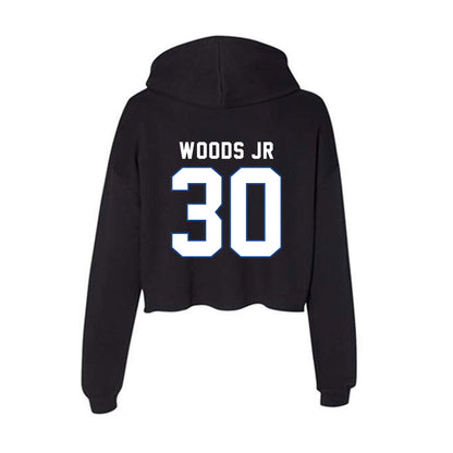 Grand Valley - NCAA Football : Derrick Woods Jr - Women's Crop Fleece Hoodie-1