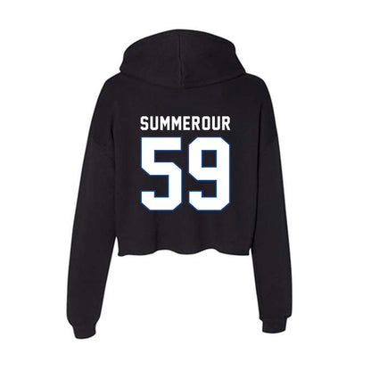 Grand Valley - NCAA Football : Cameron Summerour - Classic Shersey Women's Crop Fleece Hooded Sweatshirt-1