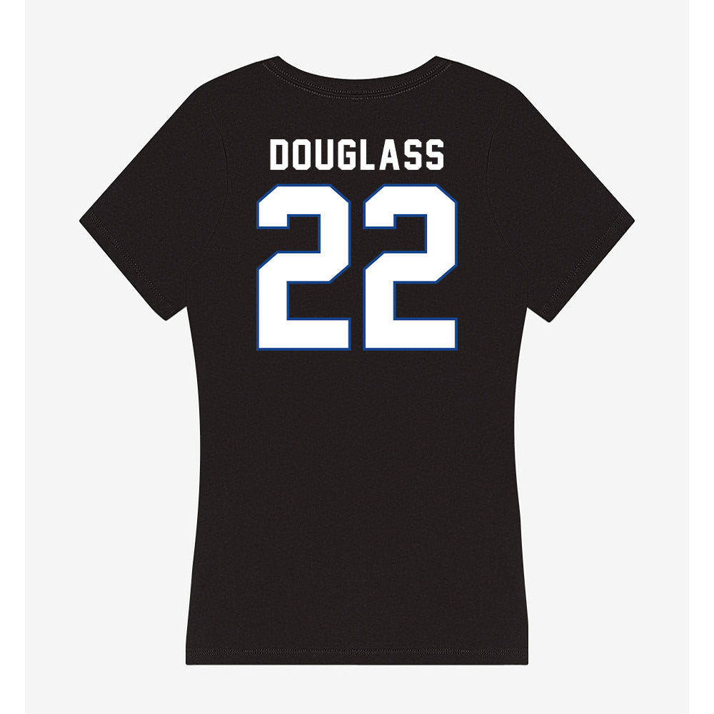 Grand Valley - NCAA Women's Soccer : Shea Douglass - Women's V-Neck T-Shirt-1