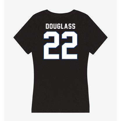 Grand Valley - NCAA Women's Soccer : Shea Douglass - Women's V-Neck T-Shirt-1